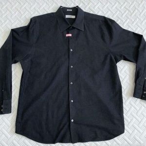 Men's Calvin Klein Black Dress Shirt XL-Cotton-